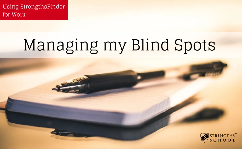 Using StrengthsFinder for Work - Managing My Blind Spots